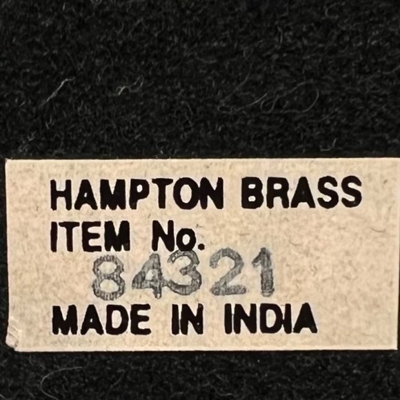 Candlestick / Candleholder Solid Brass 7.25 Tall 5.25” Diameter Base - Picture 7 of 8